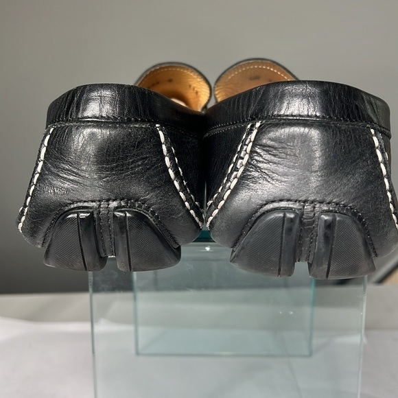 Salvatore Ferragamo Sz 11.5 D Black Leather Parigi Driving Loafers main image 11